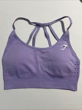 Gymshark Lavender Strappy Sports Bra